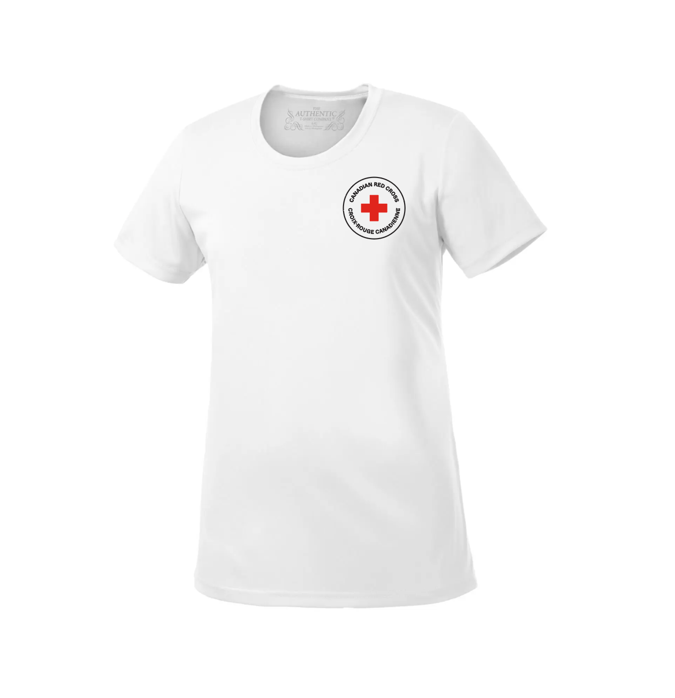T-shirt évacuant l'humidité en polyester pour femme