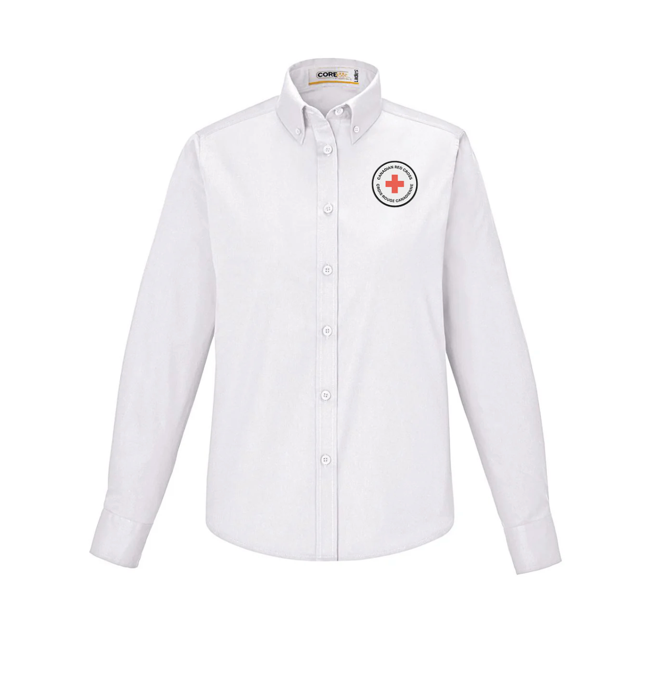 Chemise d'entretien EZ à manches longues pour femme 65/35