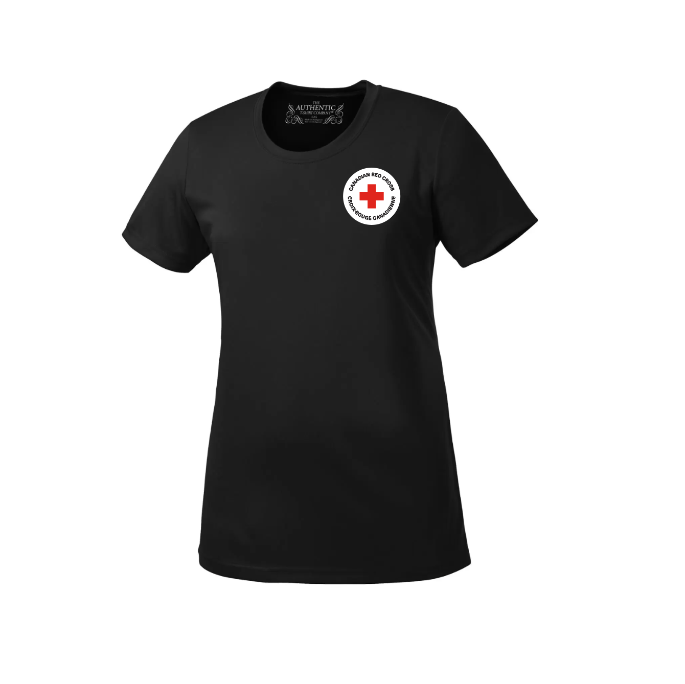 T-shirt évacuant l'humidité en polyester pour femme