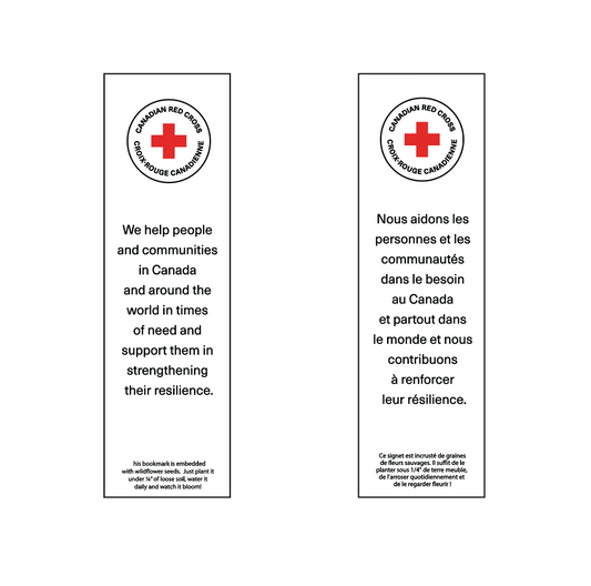 Marque-page en papier ensemencé