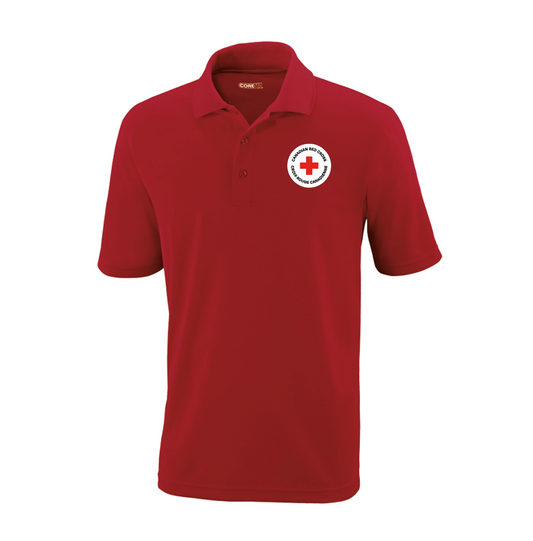 Polo piqué en polyester S/S pour hommes