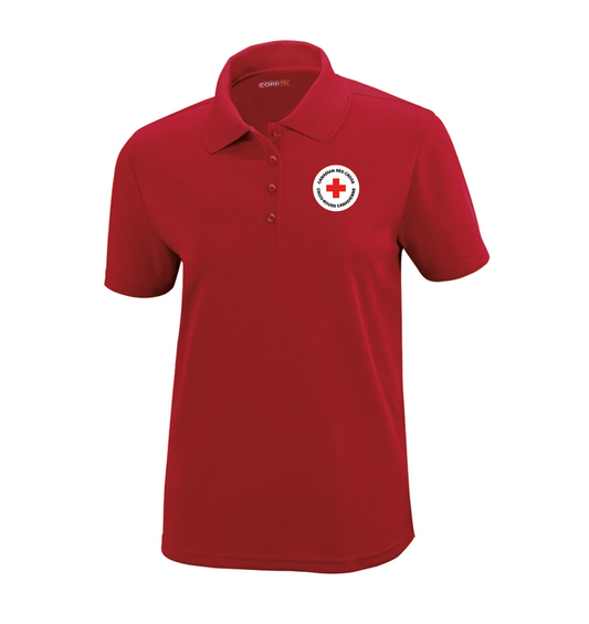 Polo piqué en polyester S/S pour femme