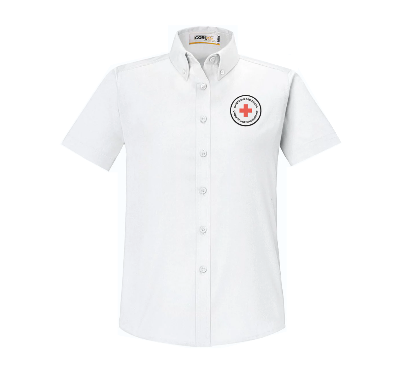Chemise d'entretien EZ à manches courtes pour femme 65/35