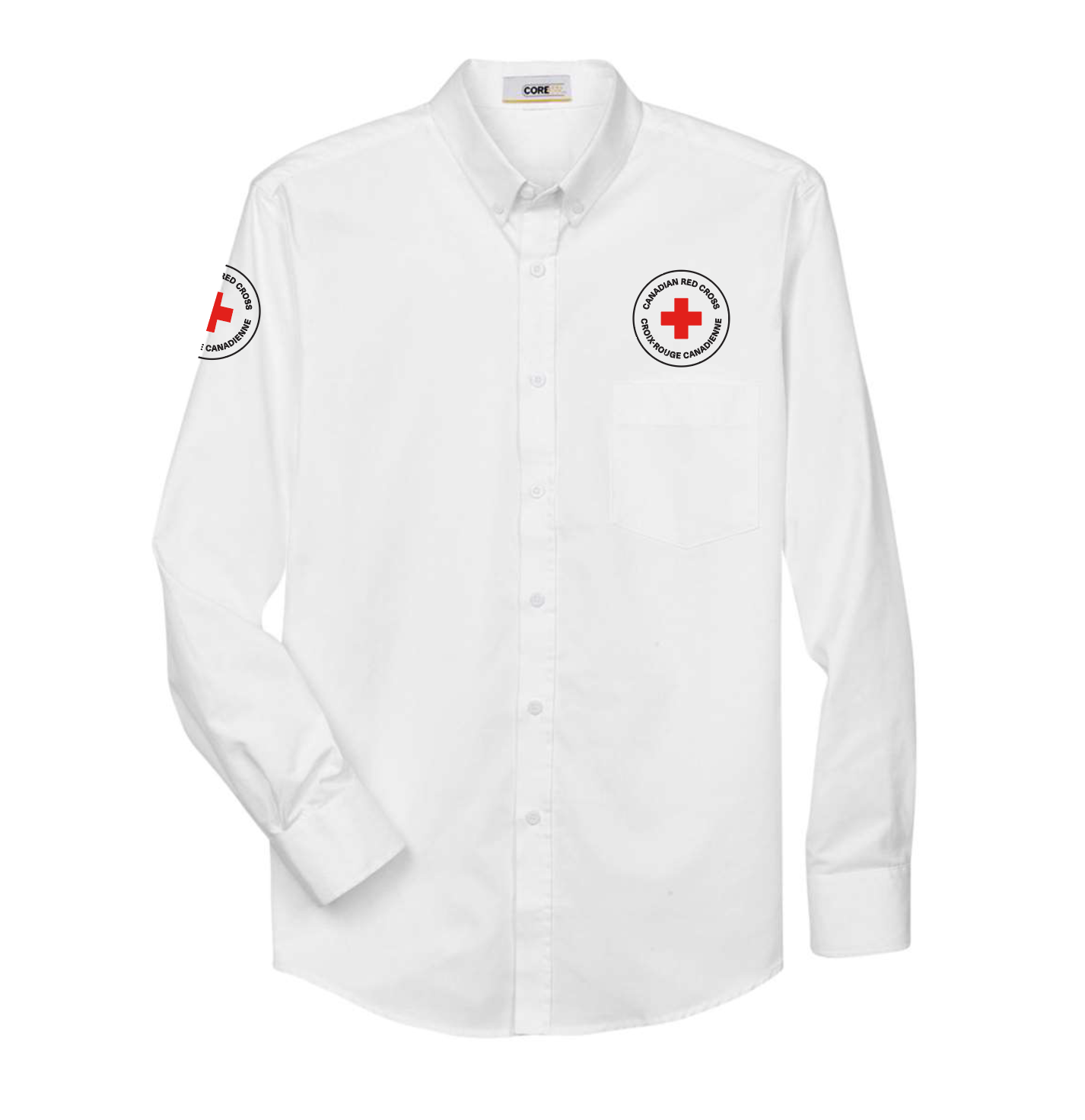 Mens 65/35 Long Sleeve EZ care shirt