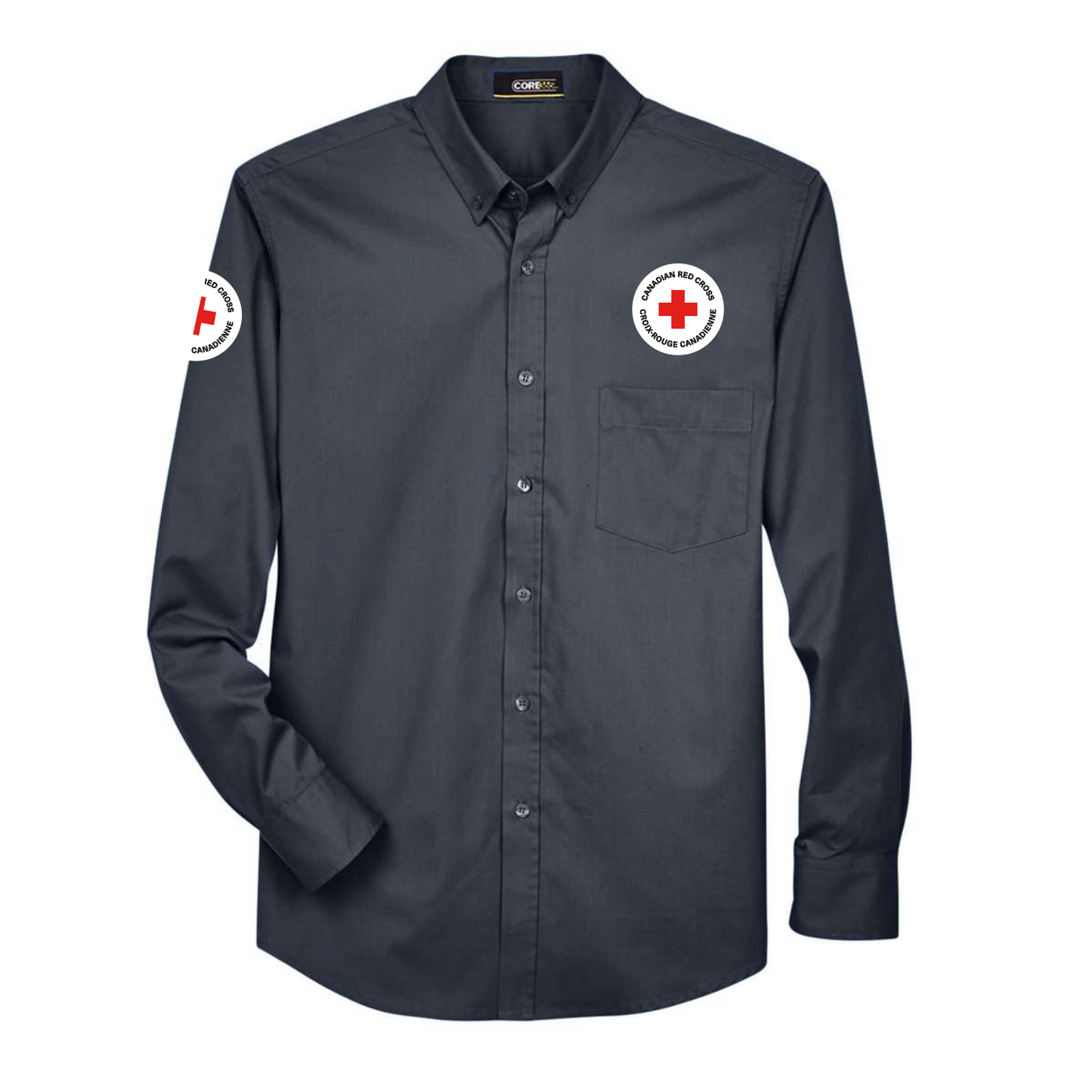 Mens 65/35 Long Sleeve EZ care shirt