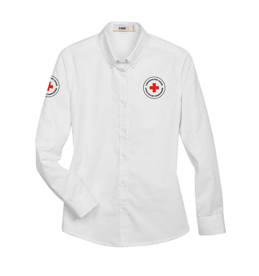 Ladies 65/35 Long Sleeve EZ care shirt