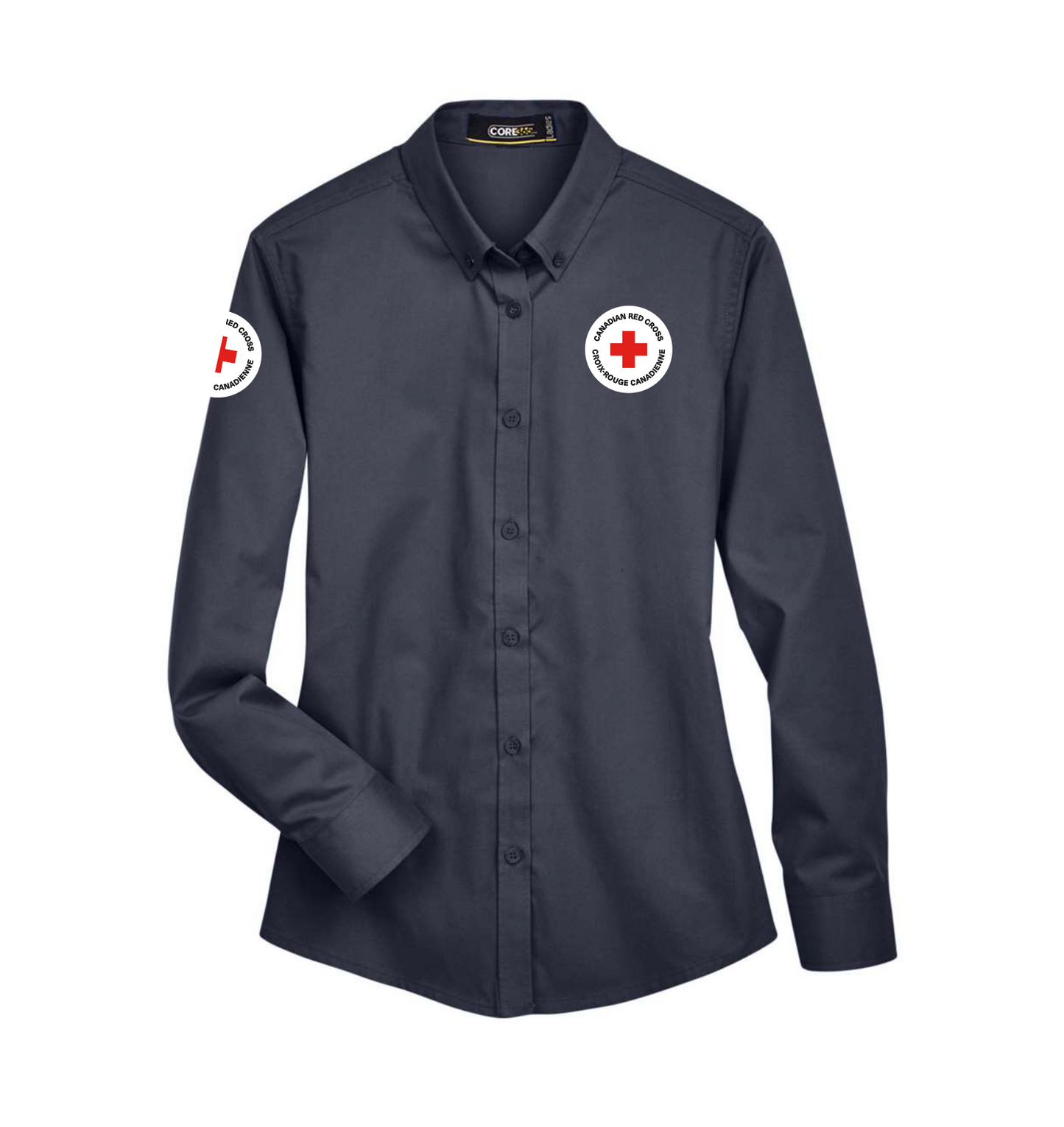 Ladies 65/35 Long Sleeve EZ care shirt