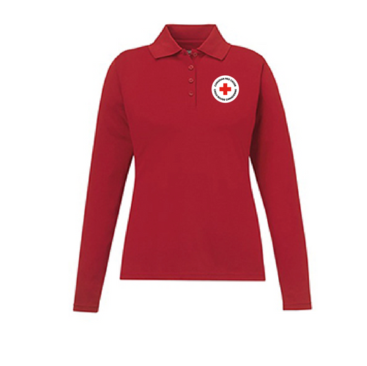 Polo piqué L/S pour femme